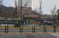 과천초등학교 래미안에코팰리스 버스정류장