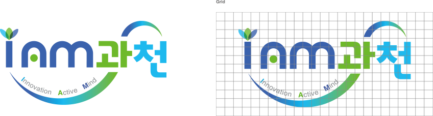 과천시 BI - 로고타입 심볼마크